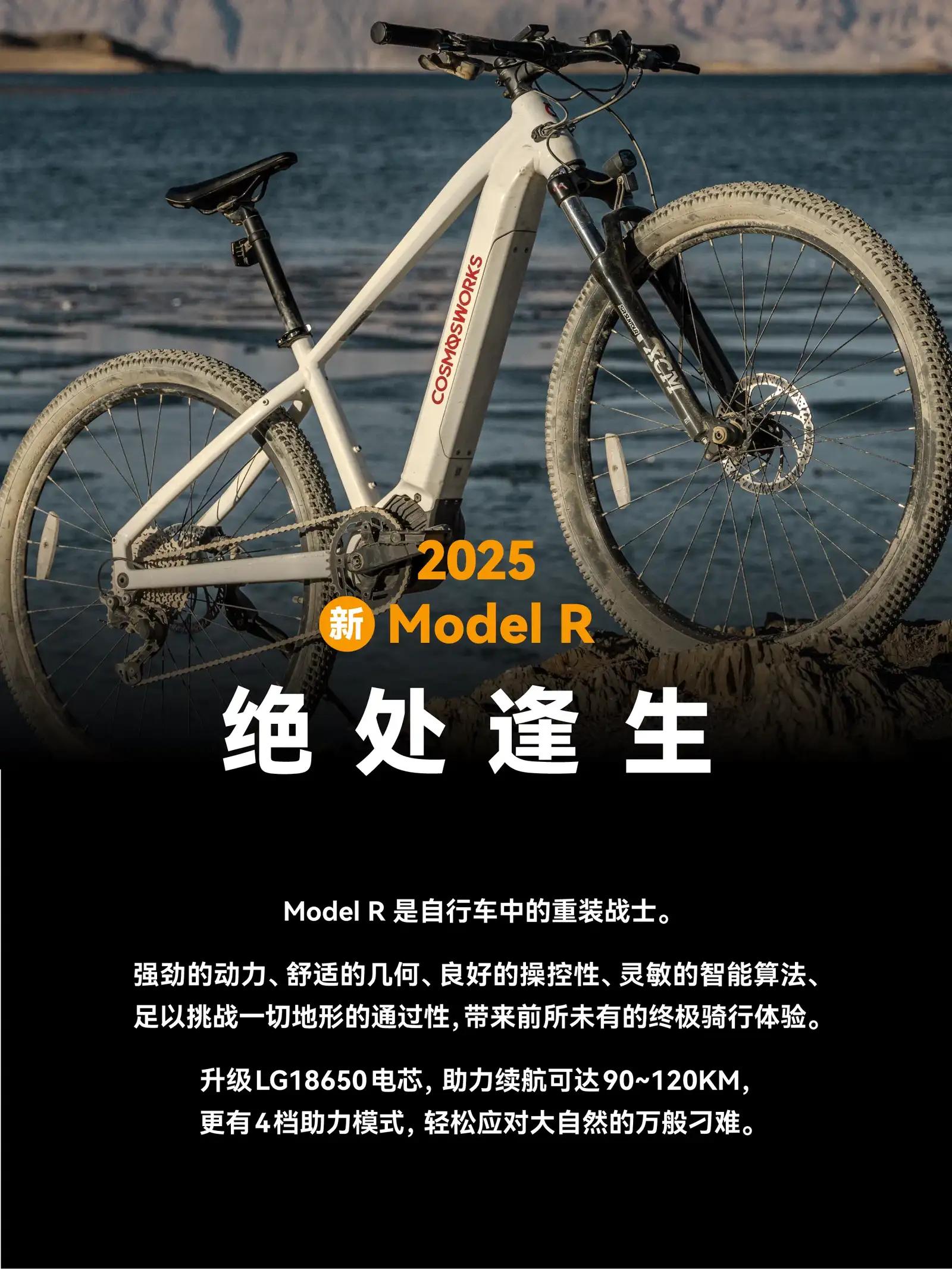 Новый Model R 2025: мощный электровелосипед с запасом хода 90-120 км