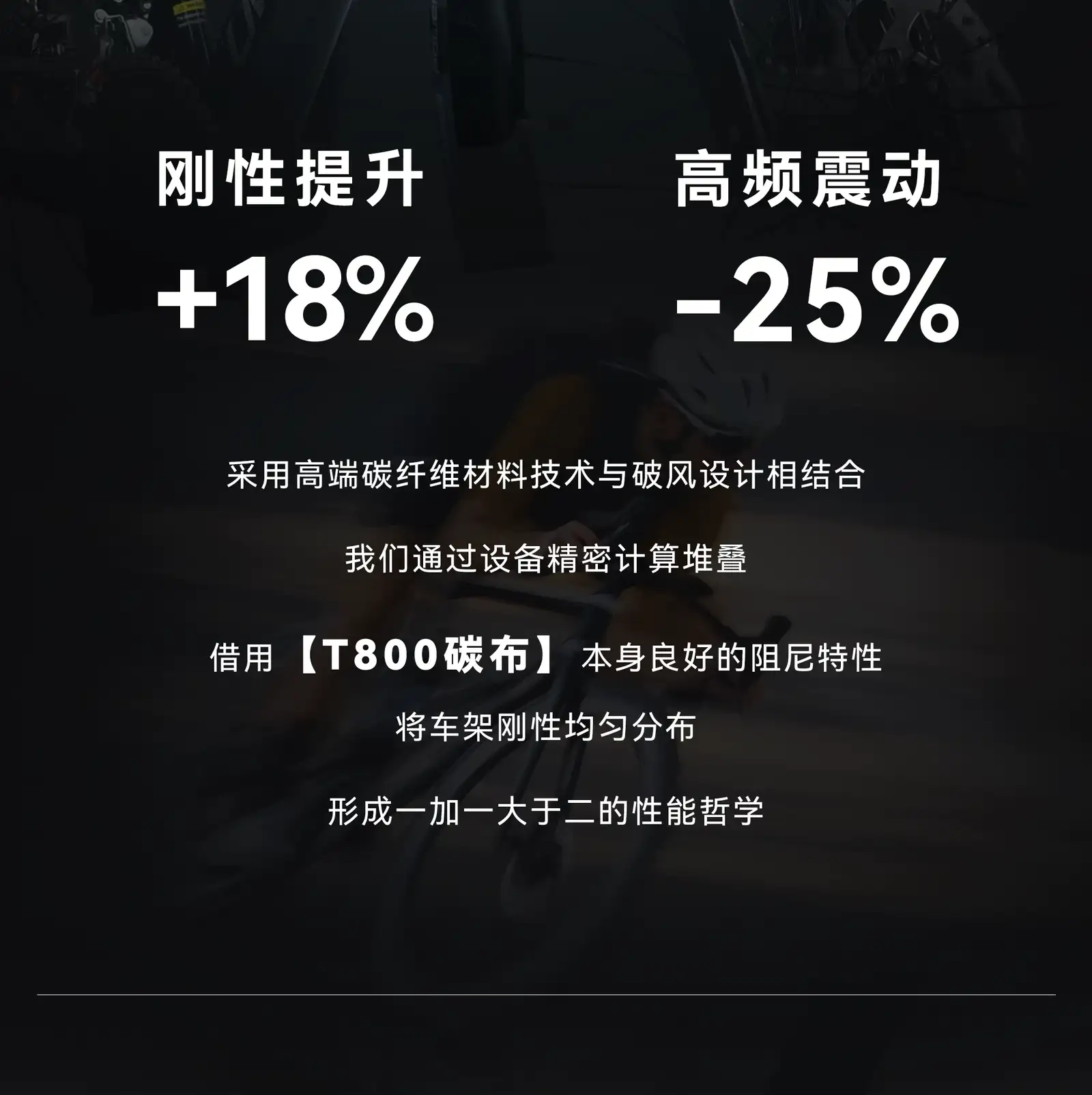Жесткость +18%, гашение вибраций -25%, карбон T800